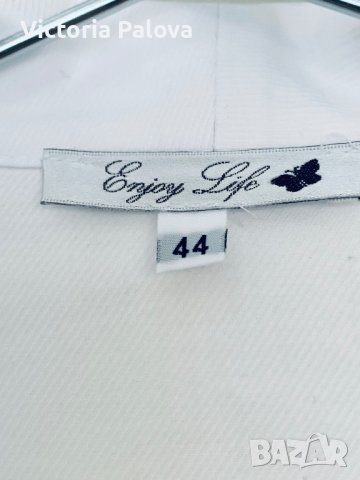Прекрасна бяла риза/блуза ENJOY LIFE, снимка 4 - Ризи - 40685102