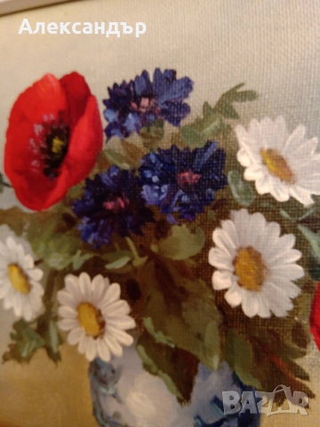 Маслена картина подписана, снимка 4 - Картини - 53919383