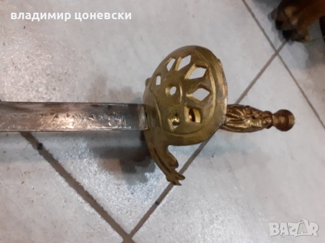 Стара красива шпага,рапира,сабя,острие,ятаган, снимка 3 - Други - 39440734