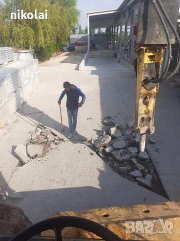 Услуги с багери изкопи насипи сэбаряне на сгради чук за разбиване на бетони, снимка 2 - Кърти, чисти, извозва - 36702004