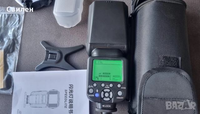 Светкавица за фотоапарат Никон и Канон, снимка 8 - Светкавици, студийно осветление - 35719950