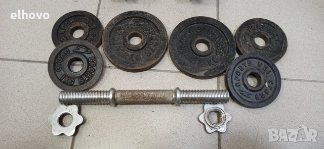 Дъмбели 2x10кг, снимка 3 - Фитнес уреди - 31418211