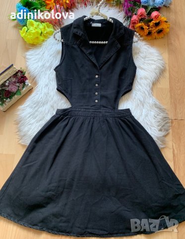 Дънкова рокля тип риза, снимка 1