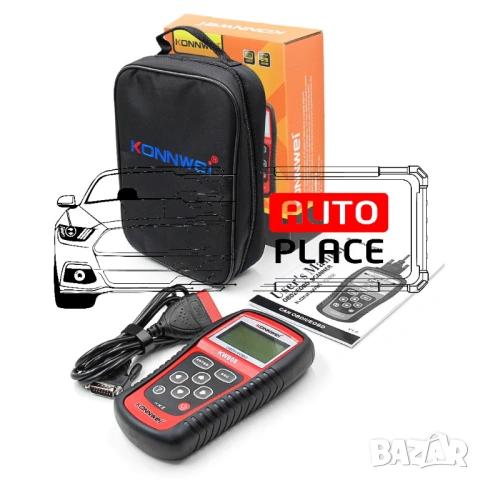 Konnwei KW808 OBD2 Diagnostic Универсална Автодиагностика, снимка 5 - Аксесоари и консумативи - 53973197