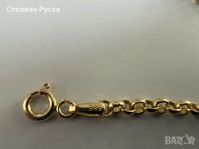 НОВ 8.82гр 56см златен ланец версаче / златно колие / синджир / ланец / злато / златен / GOLD 585 / , снимка 5 - Колиета, медальони, синджири - 52131466