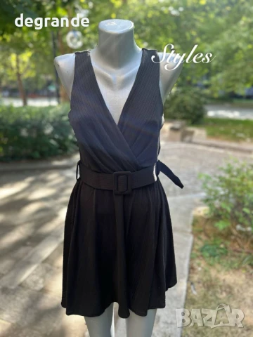 Елегантна рокля с колан, снимка 3 - Рокли - 50814414