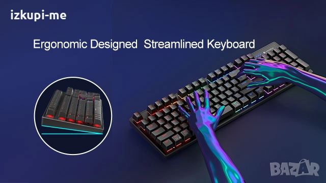 Комплект клавиатура + мишка KOORUI MKC02, снимка 2 - Клавиатури и мишки - 52696351