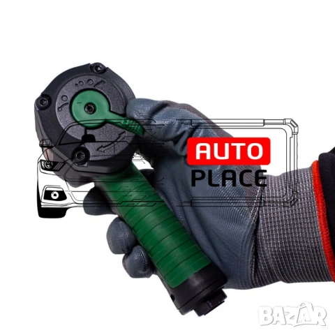 Пневматичен гайковерт с къс шпиндел 1200 Nм 1/2″ RockForce , снимка 8 - Други инструменти - 54048463