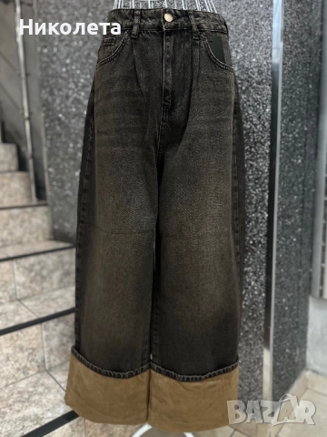 Дънков комплект с велурен детайл , снимка 2 - Комплекти - 51837146