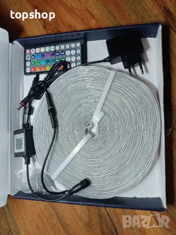 AILBTON 200 фута външни LED ленти, водоустойчиви, IP68 външни LED ленти, водоустойчиви с Bluetooth.., снимка 14 - Лед осветление - 50575463