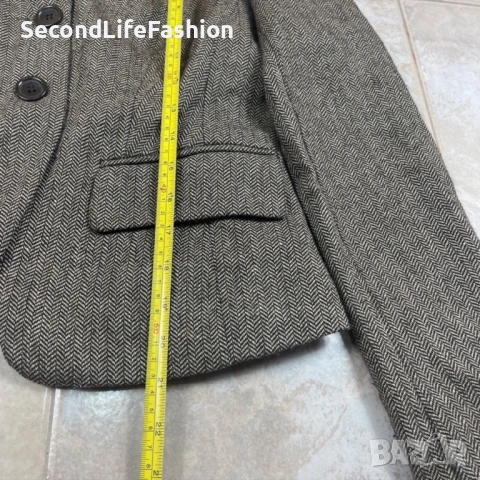 Дамско сако Hallhuber Philosophy, размер 36 S, вълна, полиестер, 2 копчета, снимка 7 - Сака - 53275101