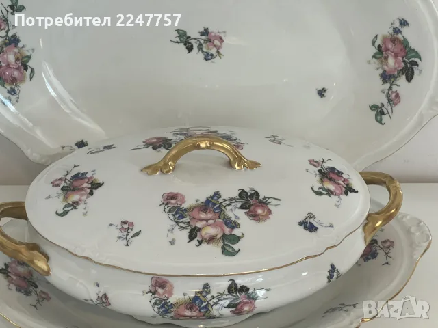 Античен Терин Limoges B&Co 1900г., снимка 4 - Други ценни предмети - 56093801