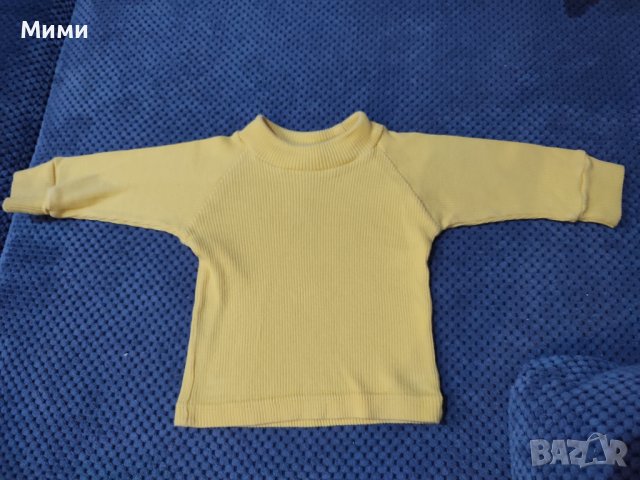 Жълта тъничка блуза, снимка 1 - Бебешки блузки - 37157902