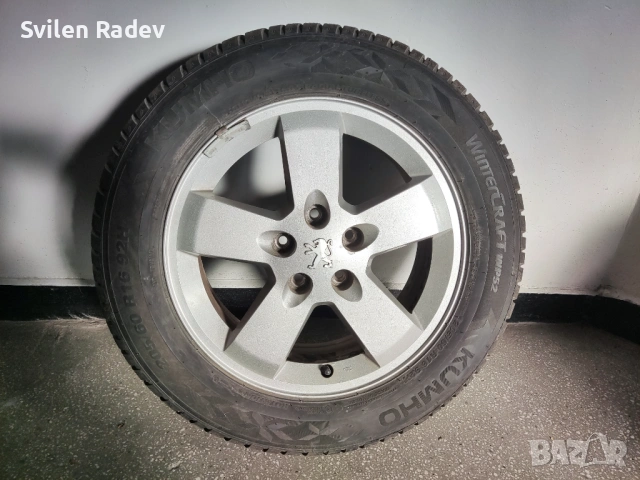 4 броя лято джанти 16" за Peugeot 407 с 3 нови зимни гуми, снимка 4 - Гуми и джанти - 53036194
