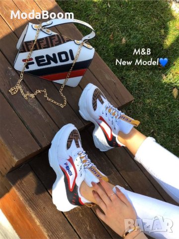 Дамски комплект Fendi , снимка 3 - Дамски елегантни обувки - 42872113