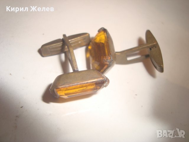 ВИНТИДЖ 30-те ГОДИНИ с КАМЪНИ ЦИТРИН БРОНЗОВИ РЕТРО БУТОНЕЛИ КОПЧЕТА 70111, снимка 8 - Антикварни и старинни предмети - 30554824
