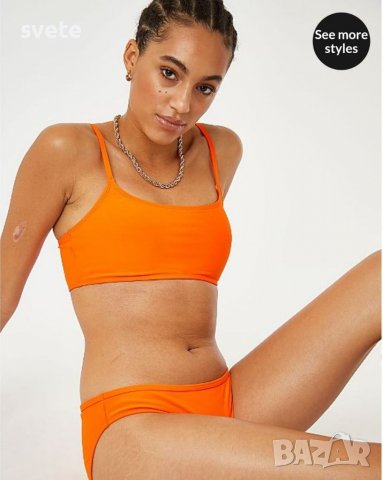Дамски Оранжев бански долнище НОВО, снимка 4 - Бански костюми - 37330733