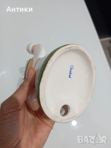 Порцеланов свещник Goebel стар, снимка 2 - Статуетки - 52493108
