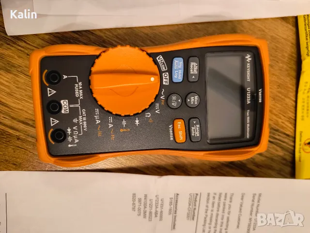 Agilent KEYSIGHT U1233A 6000 Count True RMS мултиметър, снимка 4 - Друга електроника - 49741158