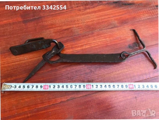 РЕЗЕ ЗА ПОРТА СТАРО КОВАНО ЖЕЛЯЗО КОМПЛЕКТ-3 ЧАСТИ, снимка 1