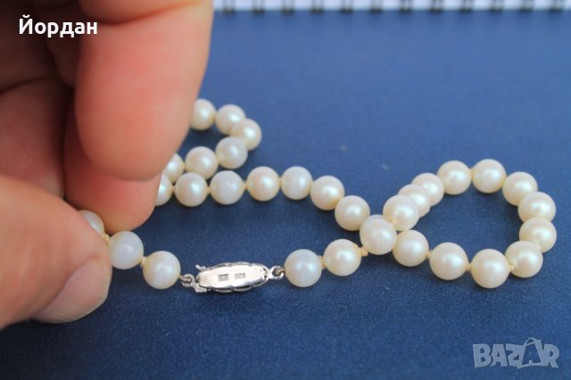 Огърлица перли със сребърна закопчалка, снимка 6 - Други - 40485842