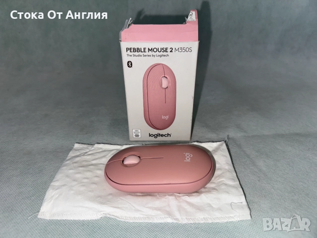 Безжична мишка Logitech Pebble 2 M350S, розов - 910-007014, снимка 2 - Клавиатури и мишки - 52549795