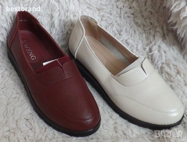 Обувки еко кожа, два цвята, код 109/ББ1/30, снимка 1 - Дамски ежедневни обувки - 42244541