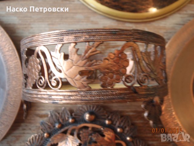 РЕТРО декоративни съдове от ръчно кована чиста мед., снимка 10 - Декорация за дома - 31193981