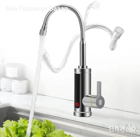 Нов 3000W електрически кран с нагревател, топла вода за секунди кухня, снимка 6 - Други стоки за дома - 49484375