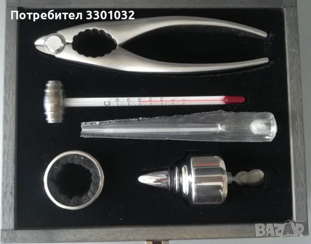 Аксесоари за вино PULLTEX,6 части в кутия с 2 нива, снимка 4 - Други - 50529145