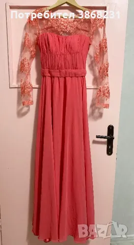 Бална рокля цвят корал , снимка 1