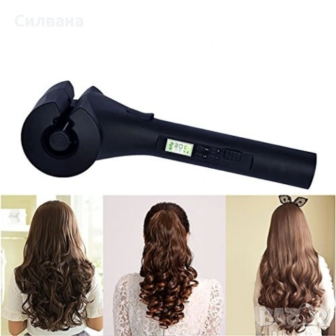 Високотехнологична керамична преса за къдрене на коса с LED дисплей - черна!, снимка 6 - Преси за коса - 53957242