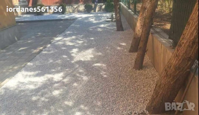 Бял Чакъл от Бял Камък за украса и Декорация на градинки дворни площи, снимка 5 - Градински мебели, декорация  - 50778044