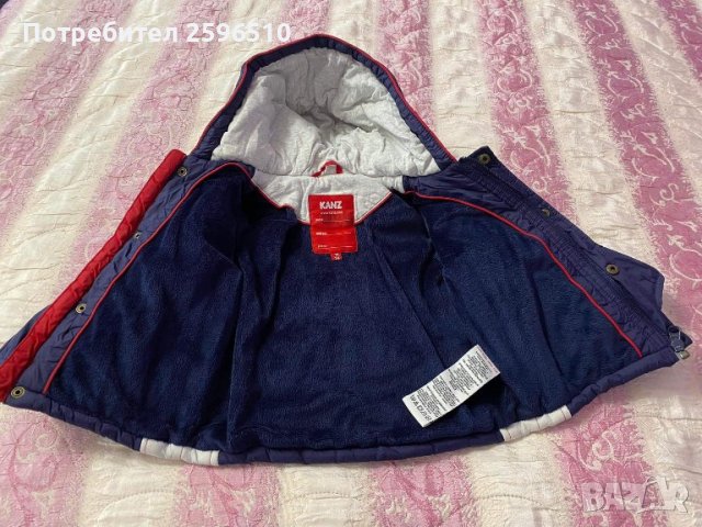 Зимно бебешко яке с подплата - 9 месеца, снимка 3 - Бебешки якета и елеци - 42789687