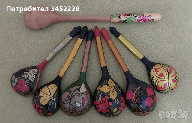 сувенири хохлома Русия 7 броя за ценители 