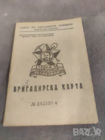 Бригадирска карта международна, снимка 1 - Антикварни и старинни предмети - 48183754