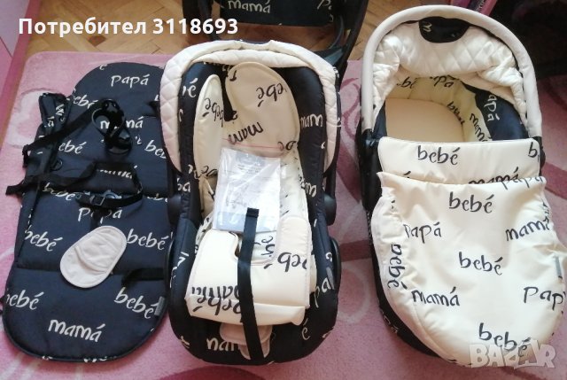 Бебешка количка KIKKA BOO Мadrid 3in1, снимка 4 - Детски колички - 33821904
