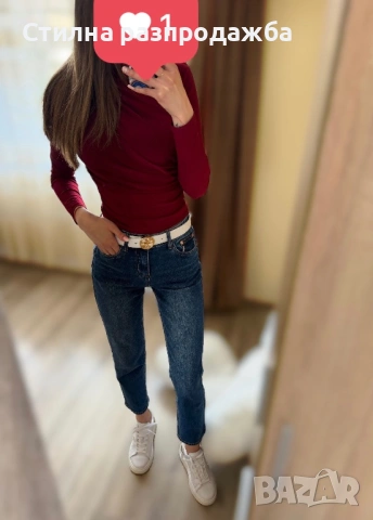 ✨ Тъмно сини дънки – като нови! ✨, снимка 3 - Дънки - 54196438