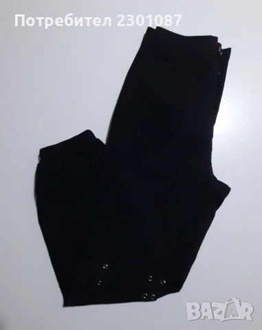 Черен панталон Romwe, снимка 4 - Панталони - 53057872
