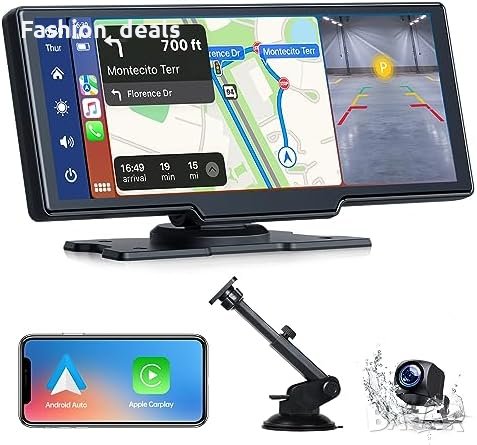Нова Безжична автомобилна стерео уредба за Apple CarPlay Android Auto с резервна камера, снимка 1 - Аксесоари и консумативи - 42427579
