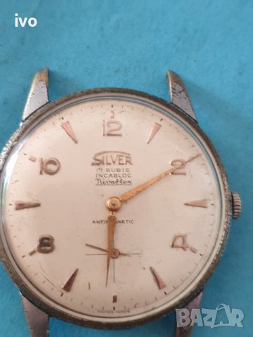 silver 17 rubis watch, снимка 1 - Мъжки - 38463205