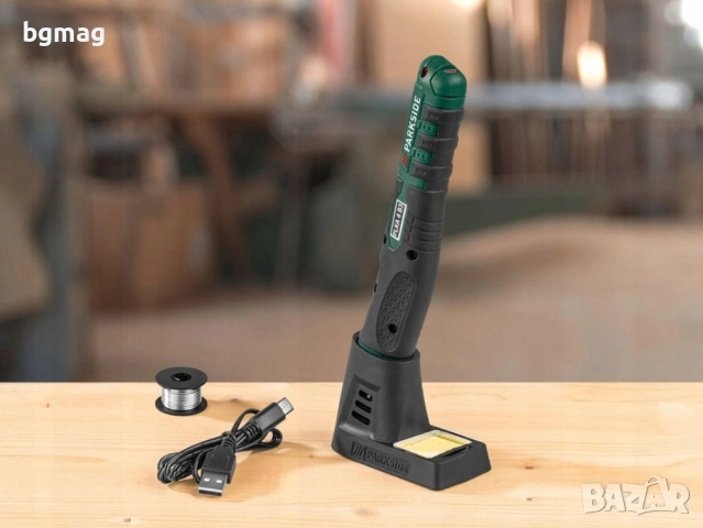 PARKSIDE акумулаторен поялник PLKA 4 C3,4V, със стойка, снимка 8 - Поялници и запояване - 51897046