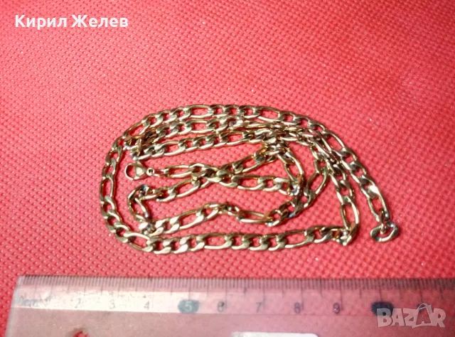 ПОЗЛАТЕН ЛАНЕЦ ВЕРИЖКА СИНДЖИР от БЛАГОРОДНА СТОМАНА КЛАСИЧЕСКА КАРТИЕ ПЛЕТКА 47459