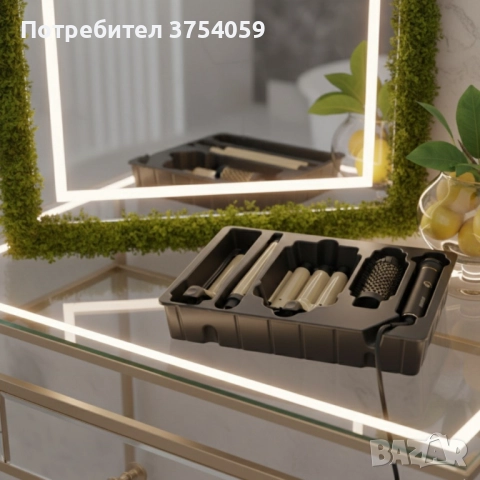 S&R Styling SD-691B – Мултифункционален комплект за оформяне на коса 4 в 1, снимка 2 - Преси за коса - 52353733