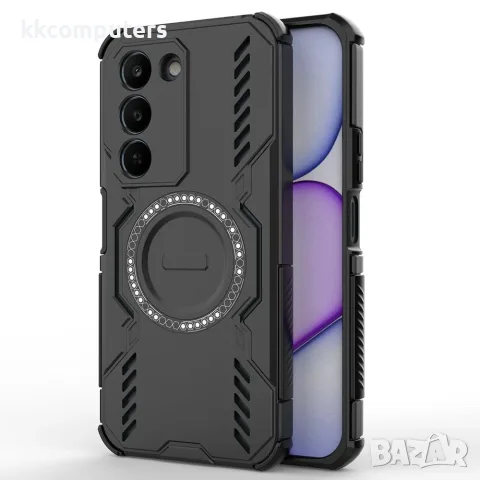 За Realme C100 5G / C83 5G Магнитен Butterfly Armor TPU PC Калъф с Охлаждащ Дизайн и Скрийн Протекто, снимка 9 - Калъфи, кейсове - 56184722