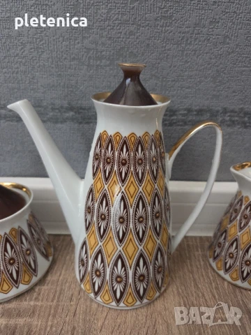 Руски /СССР/ сервиз за кафе , снимка 2 - Колекции - 50507633