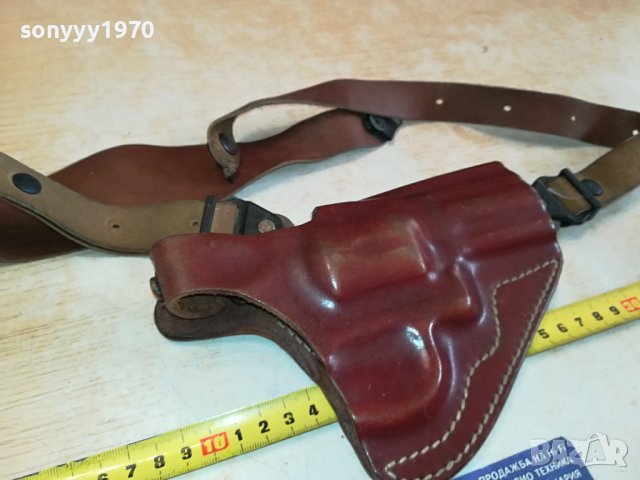 VEGA-HOLSTER 0104-ОРИГИНАЛЕН КОЖЕН КОБУР ЗА РЕВОЛВЕР 2210231653, снимка 3 - Антикварни и старинни предмети - 42674874