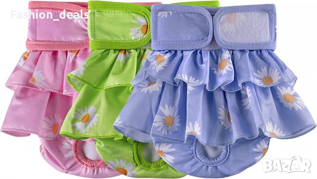 Нови хигиенни бикини за домашни любимци куче 3 броя пелени за многократна употреба