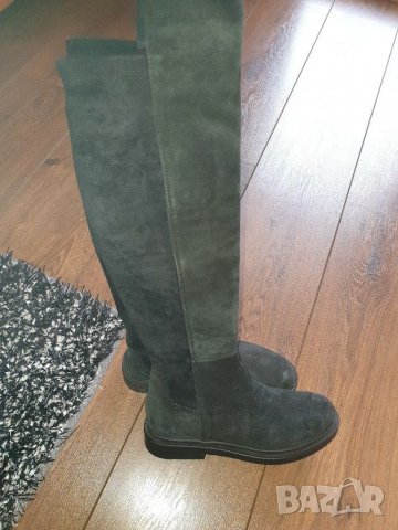 Ботуши ест.кожа/велур, снимка 5 - Дамски ботуши - 30537687