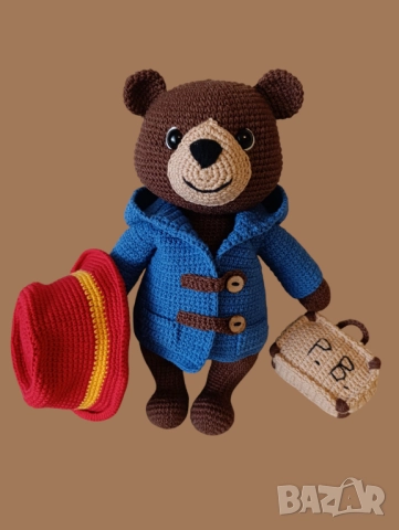 Мечето Падингтън и плетени куклички, снимка 3 - Кукли - 45955789